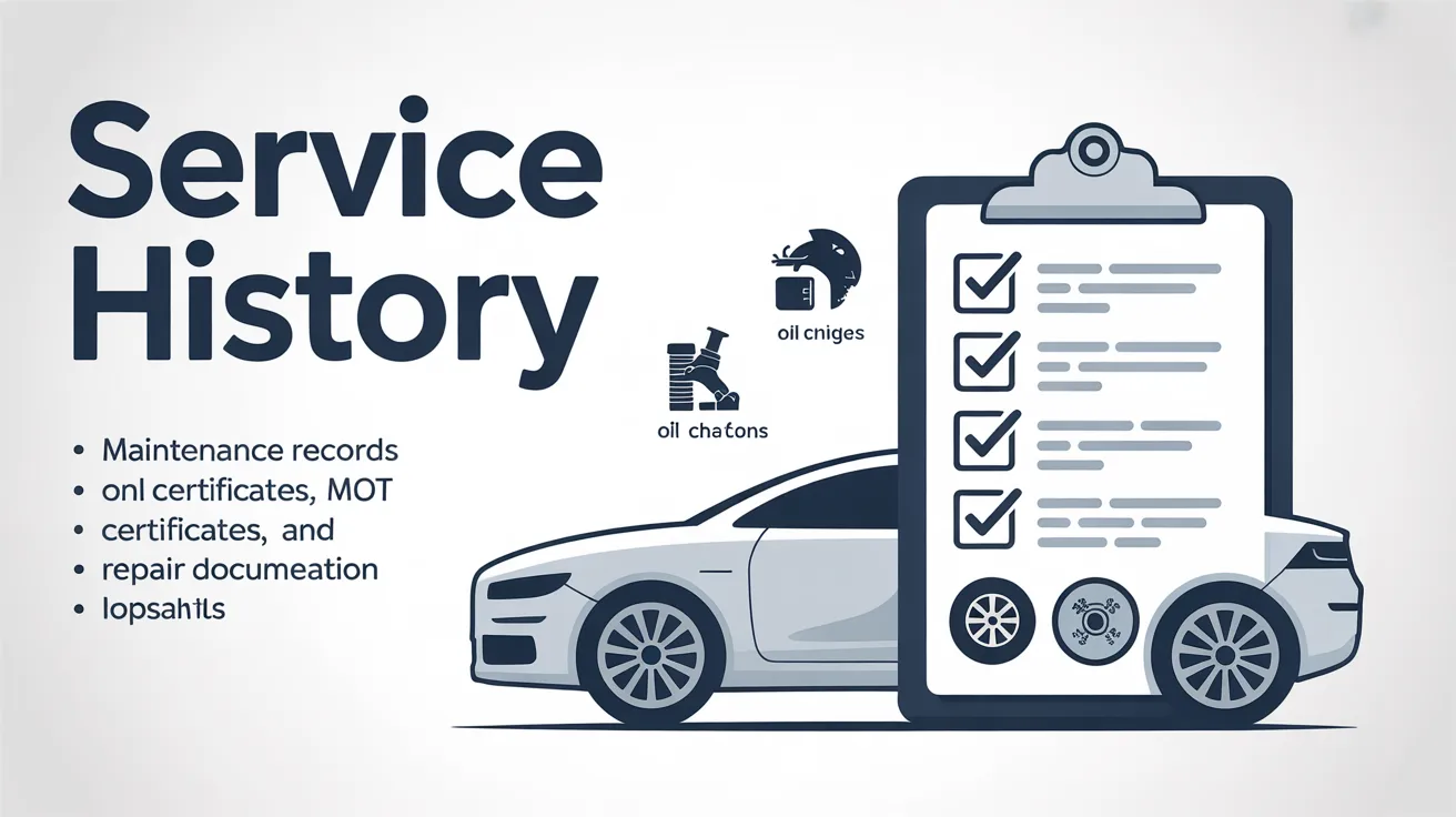What does Service History mean when selling a Car in the UK?